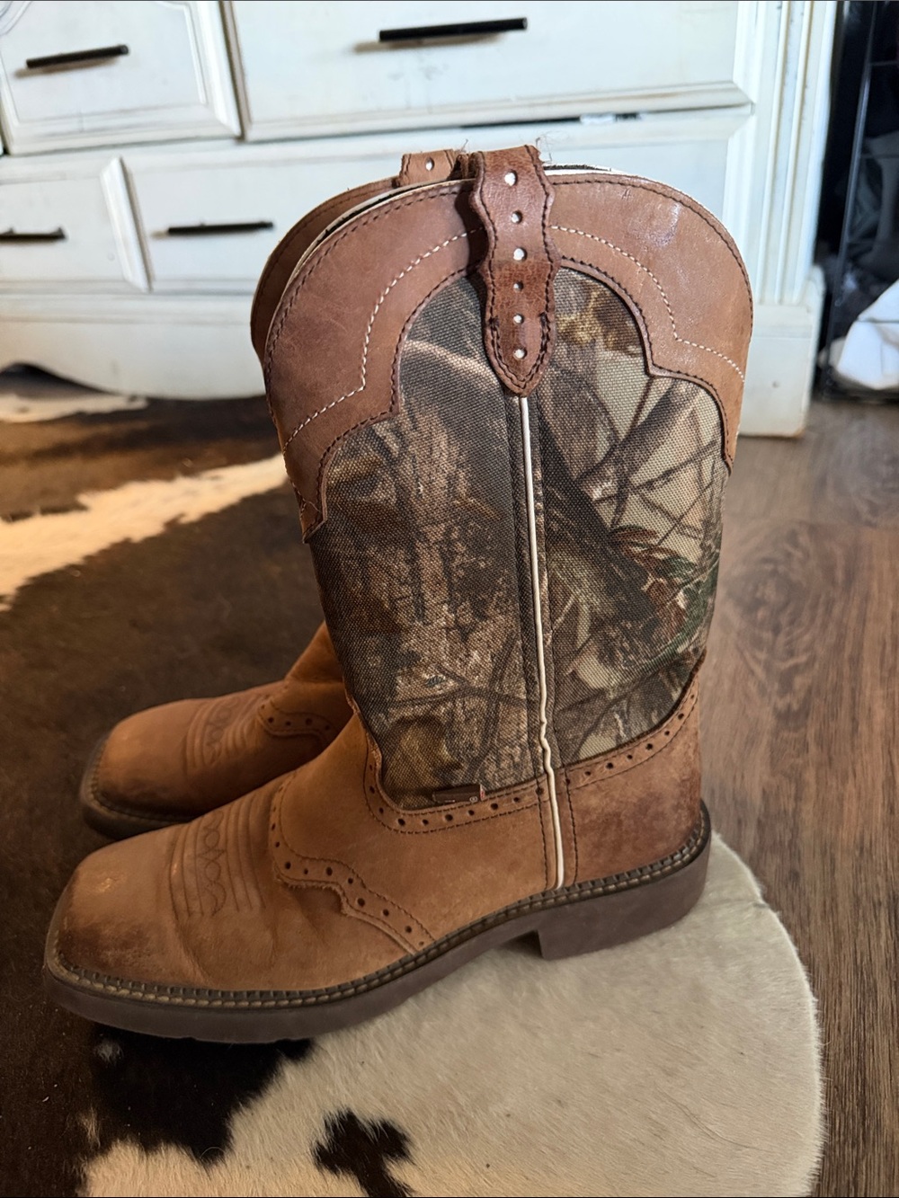 Justin Gypsy Camo Pull-On Western Boots